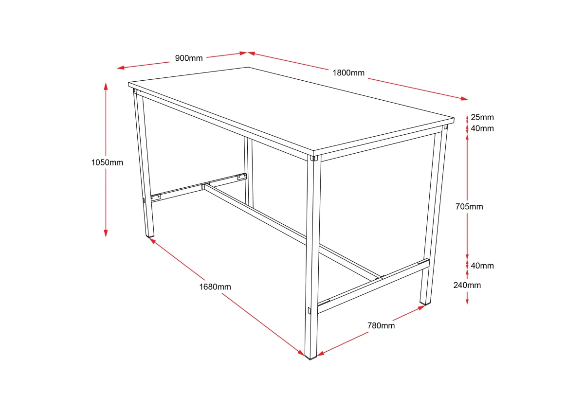 RL Metal High Table Frame