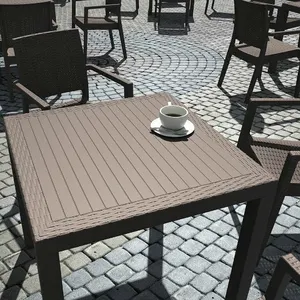 FL Orlando Hospitality Outdoor Square Dining Table thumbnail 6