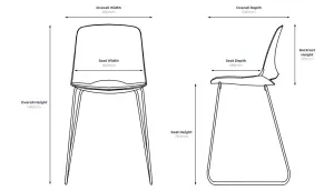 OL Vista Rise Sled Base Padded Seat Hospitality High Chair thumbnail 2