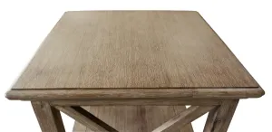 VI Cresswell Solid Timber Lamp Table with Shelf thumbnail 4