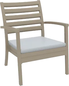 FL Artemis Hospitality Outdoor Armchair with Seat Cushion thumbnail 14