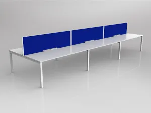 OL Axis 6 User Double Sided Workstation with Screen - Breathe Fabric thumbnail 12