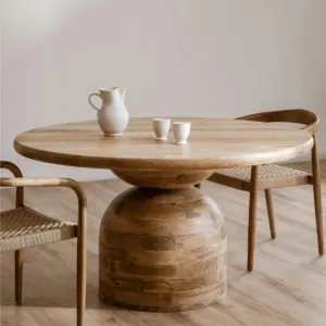 BT Sphere Solid Timber Round Dining Table thumbnail 2