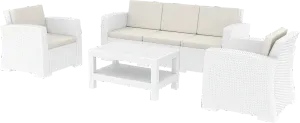 FL Monaco Hospitality Outdoor 3+1+1 Seater Lounge Set with Cushion thumbnail 2