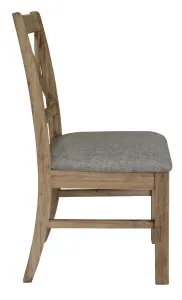 VI Cresswell Solid Timber Fabric Seat Dining Chair thumbnail 2