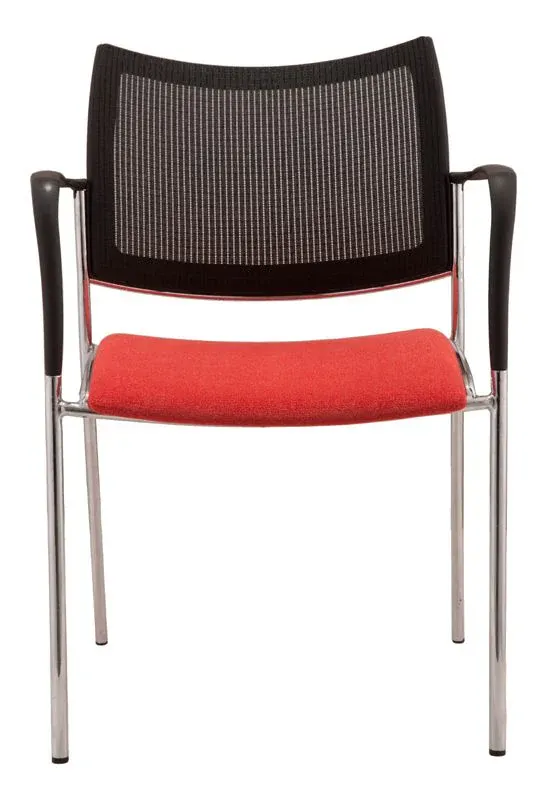 GP Element Upholstered Fabric Seat with Arms & Mesh Back