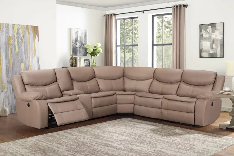 BT Otto Fabric Power Motion 5 Seater Electric Recliner Corner Lounge
