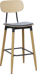 FL Austin Vinyl Seat Steel Legs Hospitality Barstool thumbnail 1