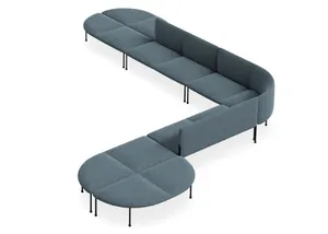 DD Bowral Fabric Upholstered 13 Seater Angle Breakout Seating thumbnail 2