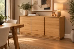 MD Moni Solid Timber 3 Door Buffet thumbnail 2
