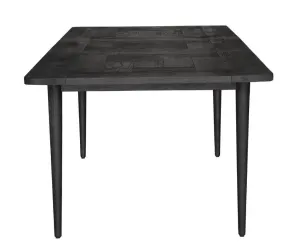 VI Patchwood Solid Timber Leg Veneer Top Extendable Dining Table thumbnail 2