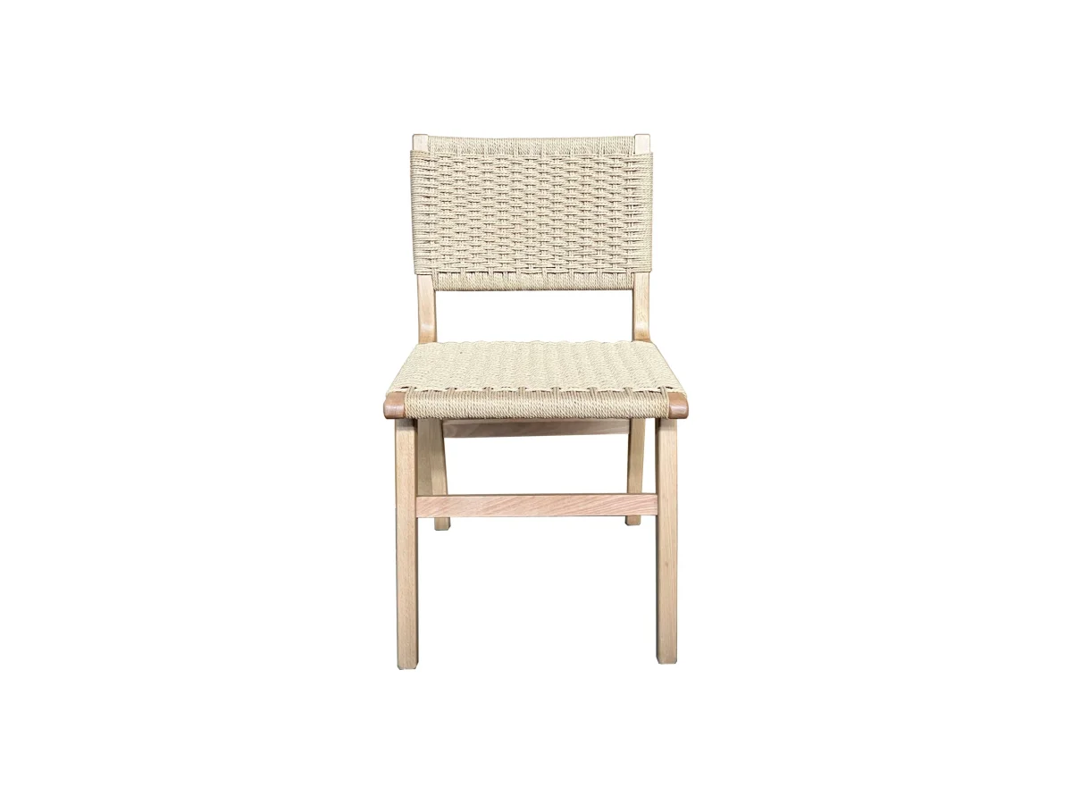 MF Oslo Beechwood Timber Framed Woven Rope Dining Chair