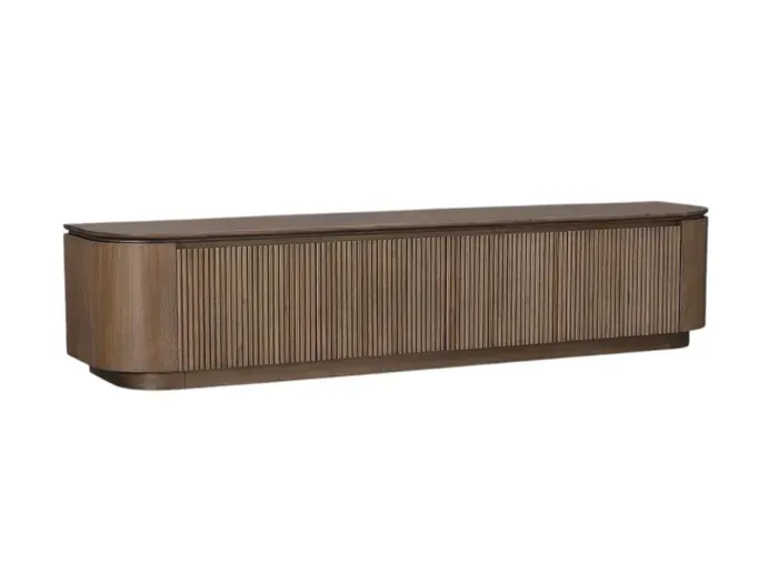 MD Hobart Solid Timber 4 Door TV Unit