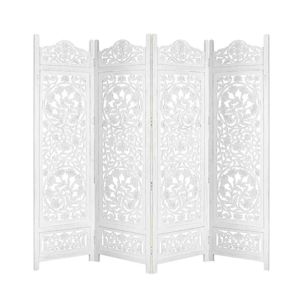 VI Koch Solid Timber 4 Panel Space Dividing Screen