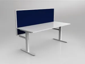 OL Agile 1 Person Workstation with 50mm Central Divider Screen thumbnail 2