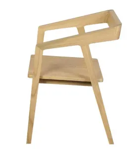 CT Kyoto Solid Timber Dining Chair in Natural Finish Set of 2 thumbnail 3