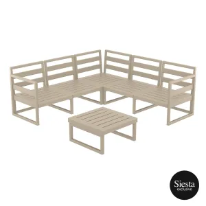 FL Mykonos Hospitality Outdoor Corner Lounge Set thumbnail 2