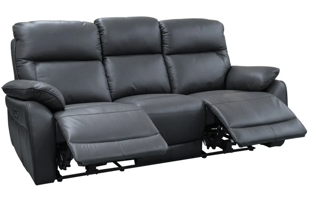 VI Aspect 3 Seater Electric Leather Recliner Lounge