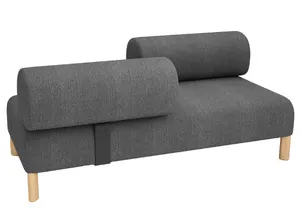 DD Cailloux 2 Seater Fabric Breakout Sofa with 2 Opposite Backrests thumbnail 4