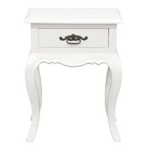 CT French Provincial Solid Timber 1 Drawer Lamp Table thumbnail 4