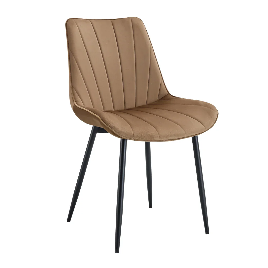 BT Lora Velvet Upholstered Metal Leg Dining Chair