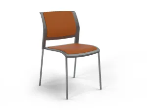 OL Game Fabric Upholstered Charcoal Shell Breakout Chair -4 Legs thumbnail 17