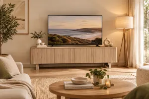 MD Oscar Solid Timber 4 Door TV Unit thumbnail 2