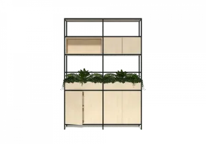 OL Rhodes 6 Door 2 Bay Credenza with 6 Planter Box thumbnail 2
