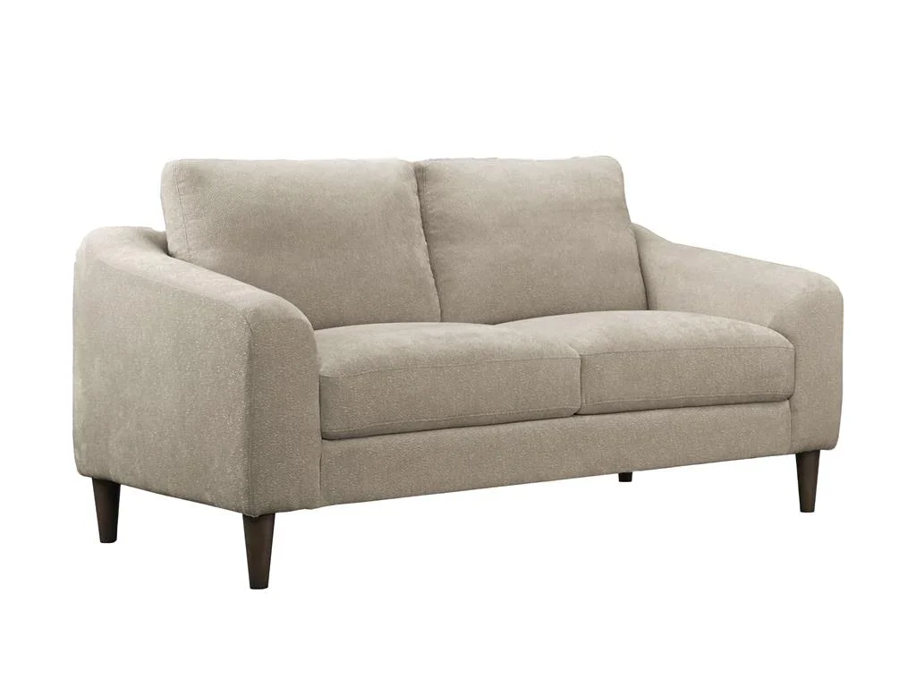 VI Lily Fabric Upholstered Timber Leg 2 Seater Sofa