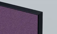 OL Edge25 Top Mounted Hung Screen for Fixed Height Single Sided Desk - Black Frame thumbnail 12
