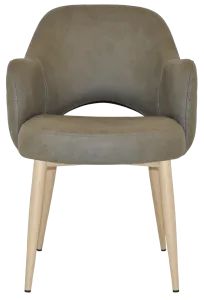 EZ Albury Birch Colour Metal Leg Upholstered Hospitality Dining Armchair thumbnail 11