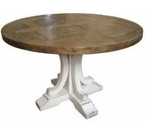 MF Ronde Recycled Elm Timber Round Dining Table thumbnail 4
