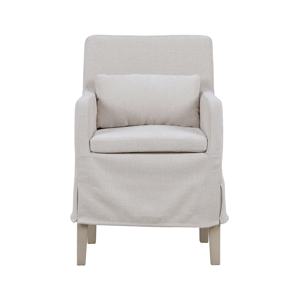 CR Bilboa Fabric Upholstered Timber Leg Armchair