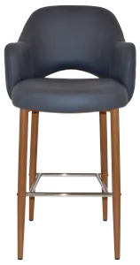 EZ STOOL ALBURY ARM 750 METAL LIGHTOAK thumbnail 3