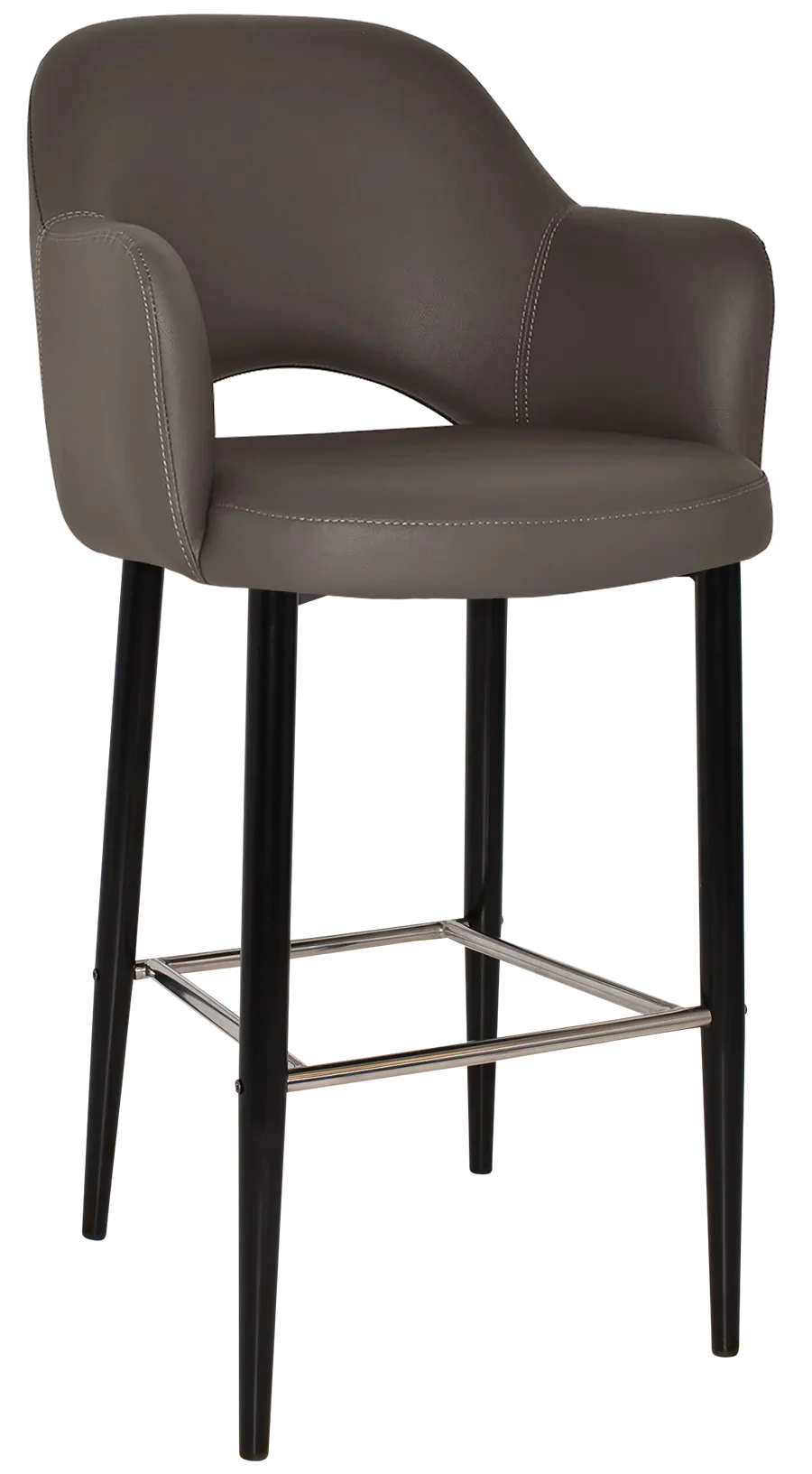 EZ STOOL ALBURY ARM 750 METAL BLACK