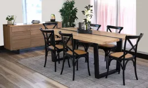 VI Dorian Solid Timber 7 Pieces Dining Setting with Arc Dining Chair thumbnail 8