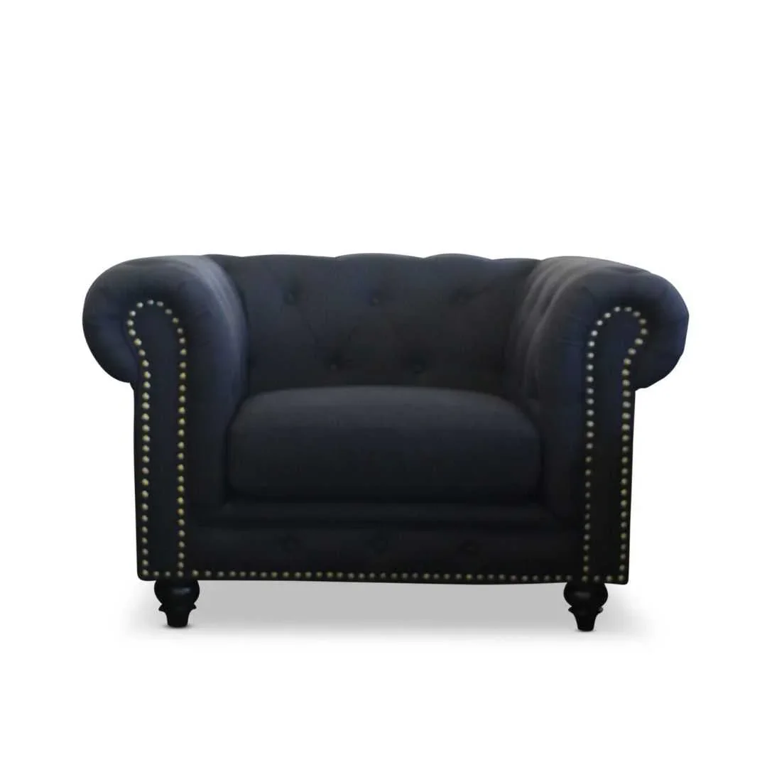BT Chesterfield Fabric Upholstered Arm Chair