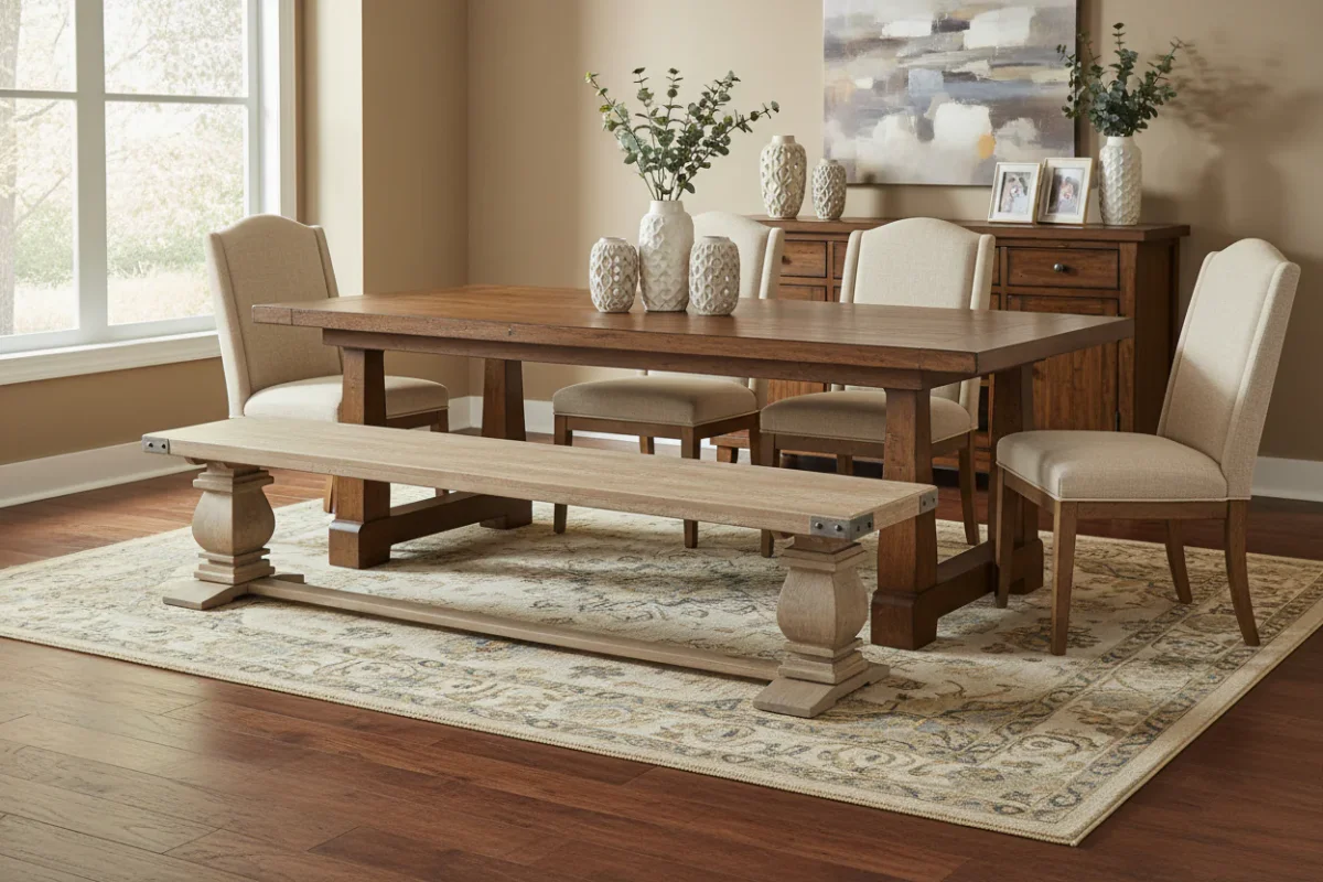 VI Utah Solid Timber Dining Bench