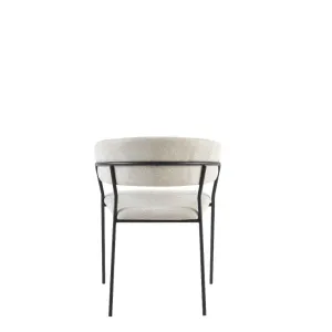 VI Primo Fabric Upholstered Metal Leg Dining Chair thumbnail 5