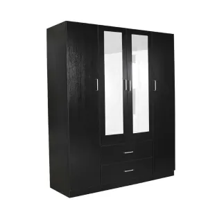 HE Randwick 4 Door and 2 Drawer Wardrobe with Mirror thumbnail 1