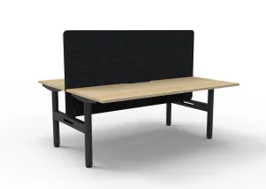 RL Halo Static Back to Back 2 User Workstation with Eco Panel Screen thumbnail 7