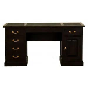 CT Tasmania Solid Timber 1 File Door 6 Drawer Executive Desk thumbnail 8