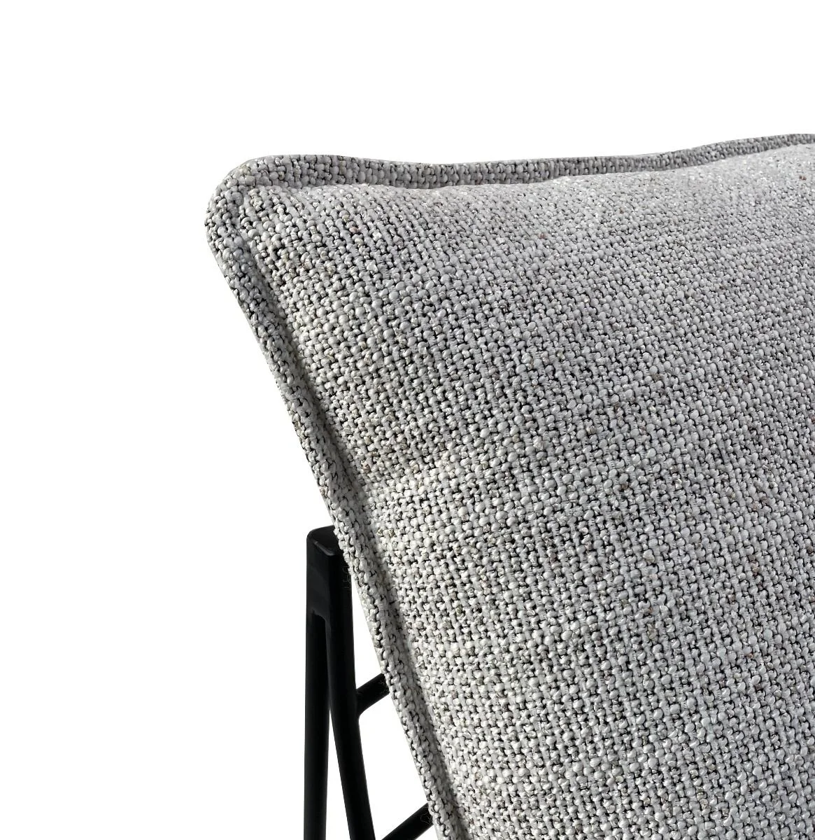 CR Drew Fabric Upholstered Metal Leg Accent Chair