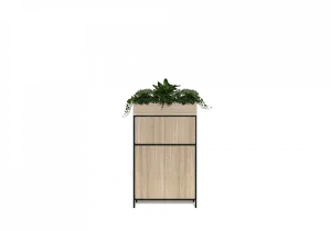 OL Rhodes 4 Door 1 Bay Credenza with Planter Box On Top thumbnail 1