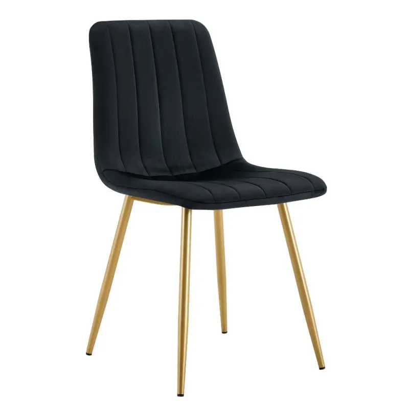 BT Theo 2 Faux Leather Upholstered Metal Leg Dining Chair