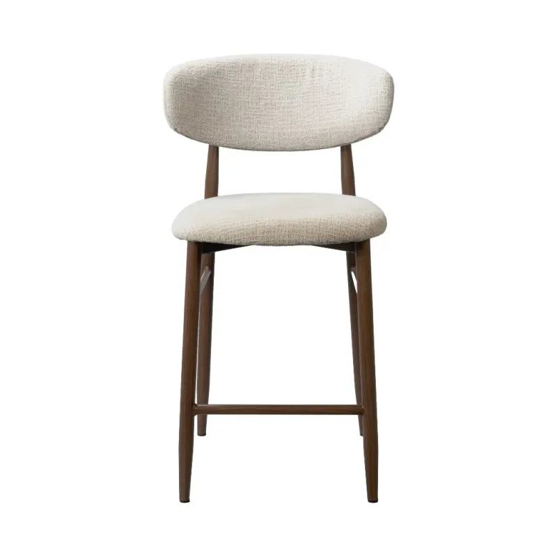VI Cotswold Fabric Upholstered Bar Chairs - Beige