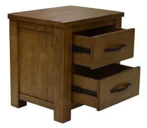 VI Augusta Solid Timber 2 Drawer Bedside Table thumbnail 2