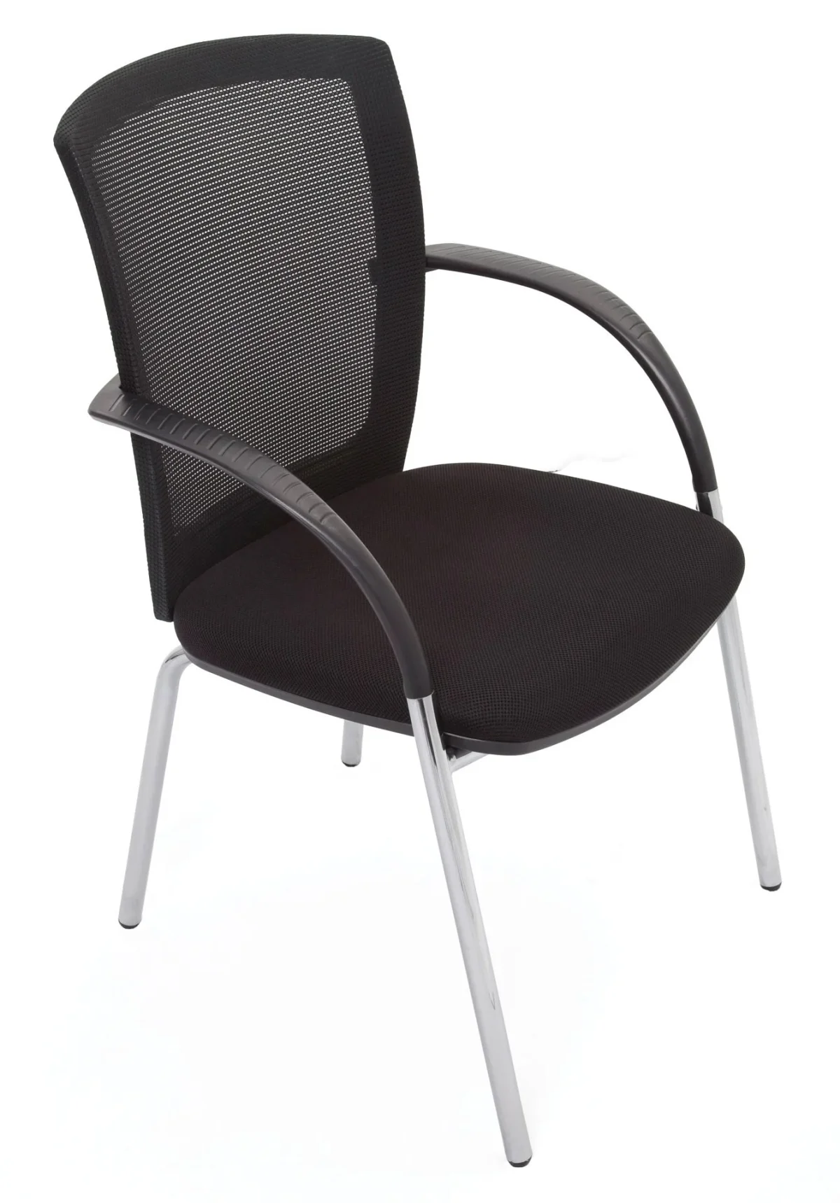 RL WMV Chrome 4 Leg Meshback Visitor Armchair