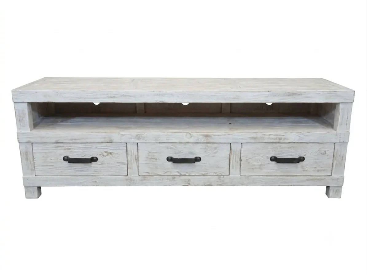 MF Industrial Iron 3 Drawer Entertainment unit