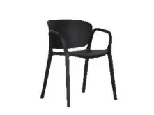 BT Boulevard Chairs UV Stabilised Polypropylene-Black & White